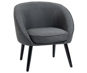 HOMCOM Sillón de Salón Silla de Salón Silla de Oficina Sillón Tapizado para Salón Dormitorio Habitación Infantil Comedor moderno Aosom España