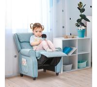 HOMCOM sillón infantil sofá infantil con reposapiés ajustable para 3-5 años Rosa