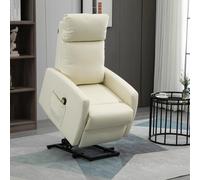 HOMCOM Sillón Levanta Personas Reclinable 145° Control Remoto 67x95x105 cm Black