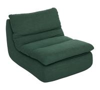 HOMCOM Sillón perezoso tipo chaise longue de 1 plaza con espuma monobloque de ultra alta densidad, soporta hasta 200 kg, 82x103x75 cm