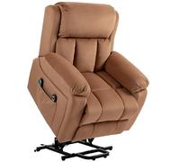 HOMCOM Sillón Relax Reclinable Eléctrico Levanta Personas, Marrón