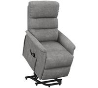 HOMCOM Sillón Relax Reclinable Eléctrico Sillón Levanta Personas con Mando a Distancia y Bolsillo Lateral Sillón Elevador para Salón Dormitorio Gris
