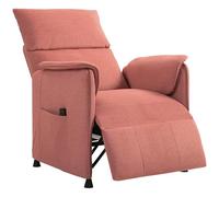 HOMCOM Sillón Relax Reclinable Eléctrico Sillón Reclinable Silencioso con Función Memoria Reposapiés Mando a Distancia Bolsillos Laterales Tela Apto para Mascotas para Dormitorio Salón Naranja