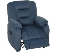 HOMCOM Sillón Relax Reclinable Eléctrico, Sillón Reclinable Silencioso con Función Memoria, Reposapiés, Mando a Distancia Blue