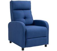 HomCom - Sillón relax reclinable - de poliéster y espuma - 67x87x98 cm - Azul