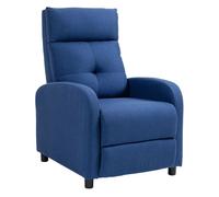 HomCom - Sillón relax reclinable - de poliéster y espuma - 67x87x98 cm - Azul