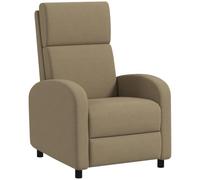 HOMCOM Sillón Relax, resp. Ajustable 160°, reposapiés Integrado, Beige | Sillón reclinable manual para salón, dormitorio, oficina, cine en casa, capacidad 120 kg