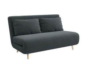 HOMCOM Sofá cama, cama para invitados, respaldo regulable en 3 posiciones, tapizado de pana, hasta 120 kg, 141 x 90 x 81 cm, gris oscuro Aosom España