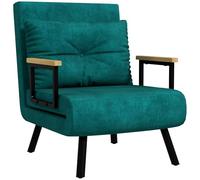 HOMCOM Sofá Cama de 1 Plaza 4 en 1 Plegable 63x73x81 cm Verde