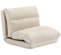 HOMCOM: Sofá cama plegable 3 en 1, con función de cama, diseño de lino, color beige