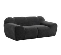 HOMCOM Sofá de 2 Plazas de Chenilla sin Estructura con Asiento Amplio y Reposabrazos Anchos 174x91x61 cm Gris Oscuro Aosom España