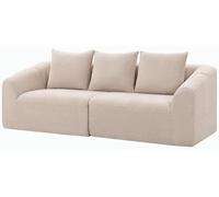 HOMCOM, sofá de 3 plazas, 225 cm. Cómodo sofá con apariencia de chenilla, amplio asiento