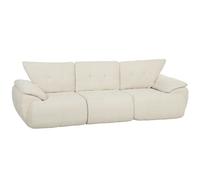 HOMCOM Sofá de 3 plazas, 260 cm, chenilla, sofá modular sin armazón con asiento extra ancho y profundo, reposabrazos anchos
