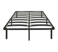 HOMCOM Somier Altura 26 cm Estructura de Cama con Almacenaje Debajo Negro 140*190cm