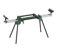 HOMCOM Soporte de Sierra Ingletadora Plegable Universal con 2 Rodillos de Apoyo Altura y Ancho Ajustable Carga 200 kg Verde