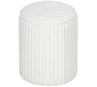 HOMCOM Taburete con almacenamiento con tapa reversible, taburete moderno de pana para salón y dormitorio, Blanco Aosom España