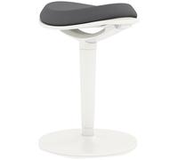 HOMCOM Taburete Ergonómico de Oficina 56,5-71,5 cm Taburete de Trabajo Regulable en Altura Silla Giratoria para Oficina Estudio Malla Gris Gray 42.5l x 35.5w x 56.5-71.5h cm