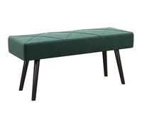 HOMCOM Taburete Pie de Cama Multifuncional 100x36x45 Verde