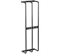 HOMCOM Toallero de Baño Moderno Toallero de Pared con 3 Barras y Marco de Metal Soporte de Toallas para Hotel 21x12x74 cm Negro