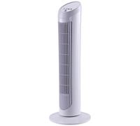 HOMCOM Ventilador de columna oscilante silencioso de torre 45 W 3 velocidades 27L x 27L x 75H cm blanco White