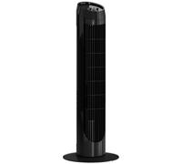 HOMCOM Ventilador de Torre 45W con 3 Velocidades Oscilación 70° Ø27x75 cm White
