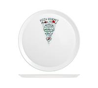 Home 844744 Ronda - Juego de 6 platos para pizza, ópalo, 33,5 cm, cristal