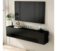 Home Caja Router WiFi for Pared,Caja Almacenamiento,Router Estantería de TV Cable Ocultar Organizador(Black,80cm/31.5in)
