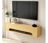 Home Caja Router WiFi for Pared,Caja Almacenamiento,Router Estantería de TV Cable Ocultar Organizador(Natural,80cm/31.5in)
