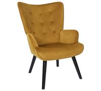 Home Deco Factory Butaca-sillón Giulia Mostaza