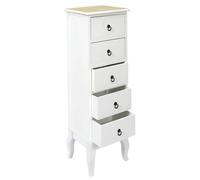 Home Deco Factory Cajonera con 5 Cajones Serie Victoria Blanca