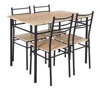 Home Deco Factory Conjunto de mesa con 4 sillas Loka