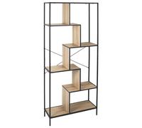 Home Deco Factory Estantería Edison 80x30x180 cm Negro