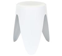 HOME DECO FACTORY - HD0293 Taburete Eve - Diseño Contemporáneo - Mobiliario de Asiento Versátil - Dimensiones 30 x 46 x 30 cm - Altura del Asiento 46 cm - Color Blanco