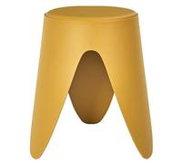 HOME DECO FACTORY, HD0295, Eve, Les P'Tits Prix, contemporáneo, Muebles, Asiento, Banco y Taburete, 30 x 46 x 30 cm, Altura del Asiento 46 cm, Amarillo Mostaza, Jaune Moutarde