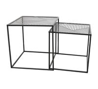 Home Deco Factory Juego de 2 Mesas Auxiliares Riga
