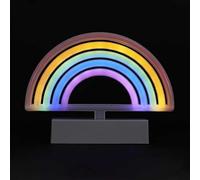 HOME DECO FACTORY - LA0061, Lámpara LED Neón Corazón USB, Luz Suave y Relajante, Diseño Moderno y Atractivo, Ideal para Decoración Interior, Tamaño: 30 cm, Color: Amarillo/Rosa