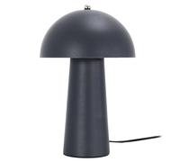 HOME DECO FACTORY - LA0070 Lámpara de Mesa Champiñón Diseño Elegante - Luz Suave - Materiales Seleccionados - Versátil para Salón, Oficina o Dormitorio - Tamaño Medio - Color Gris