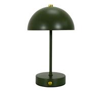 HOME DECO FACTORY - LA0114, Lámpara de Mesa Diseño Contemporáneo, Iluminación Suave y Acogedora, para Salón o Oficina, Altura 26 cm, Color Verde Elegante