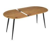 HOME DECO FACTORY - HD0558 Mesa Extensible Moderna - Diseñada para 6-8 Personas - Dimensiones 150-210 cm - Diseño Elegante - Fácil de Mantener - Color Marrón Negro