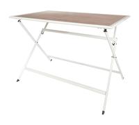 Home Deco Factory Mesa Metal BCN Blanca 110x70