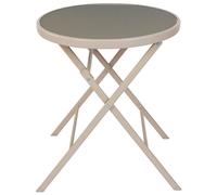 Home Deco Factory Mesa Plegable Beige Elba D.60