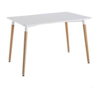 Home Deco Factory Mesa Rectangular Blanca