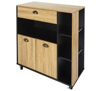 Home Deco Factory - Mueble de Cocina Chef, Colección Industriel, 80x39x86.5 cm
