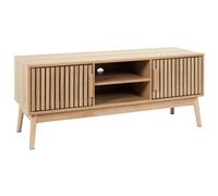 Home Deco Factory Mueble TV bajo Klaus HD0088 Colección Natural Crush 117x48x40 cm Marrón