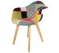 Home Deco Factory Silla Butaca Tela Patchwork