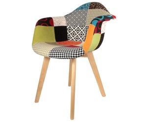 Home Deco Factory Silla Butaca Tela Patchwork