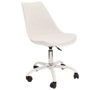 Home Deco Factory Silla con ruedas Kiruna Blanca
