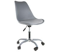 Home Deco Factory Silla con Ruedas Kiruna Gris