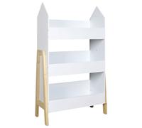 Home Deco Kids Estantería de 3 Baldas con Lateral en Forma de Casita