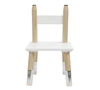 HOME DECO KIDS - HD6740, Conjunto Mesa y 2 Sillas Lápiz Infantil, Mueble Lúdico Contemporáneo, MDF y Madera, Altura de Asiento 23 cm, Dimensiones Mesa 55x42x55 cm, Blanco/Fucsia